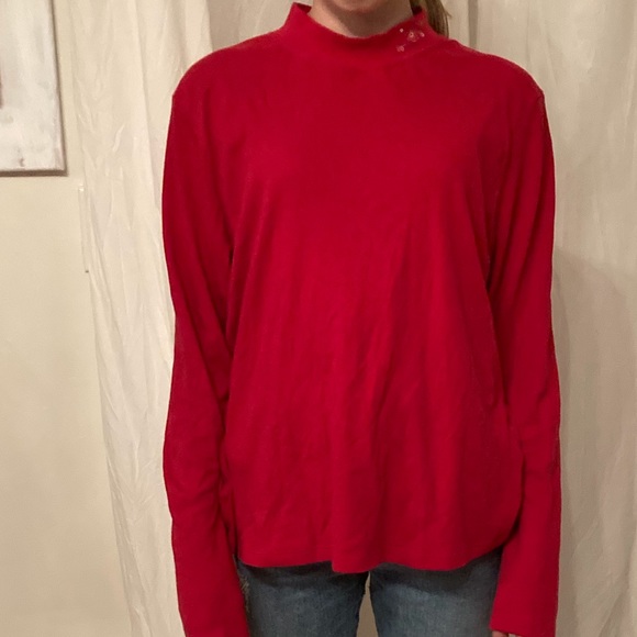 Red Carroll Reed turtleneck top - Picture 6 of 6